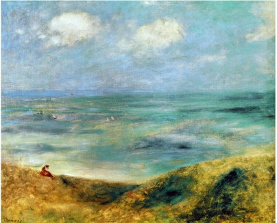 Seashore at Guernsey 1883 - Pierre Auguste Renoir Painting